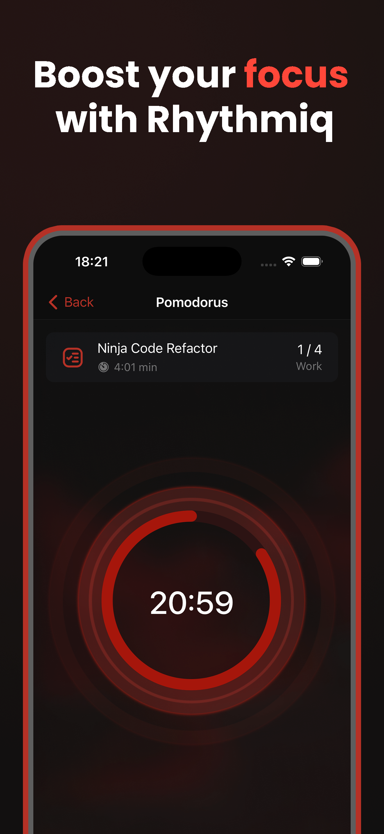 Rhythmiq - Timer pomodoro minimo per focus, abitudini e chiarezza mentale media 2