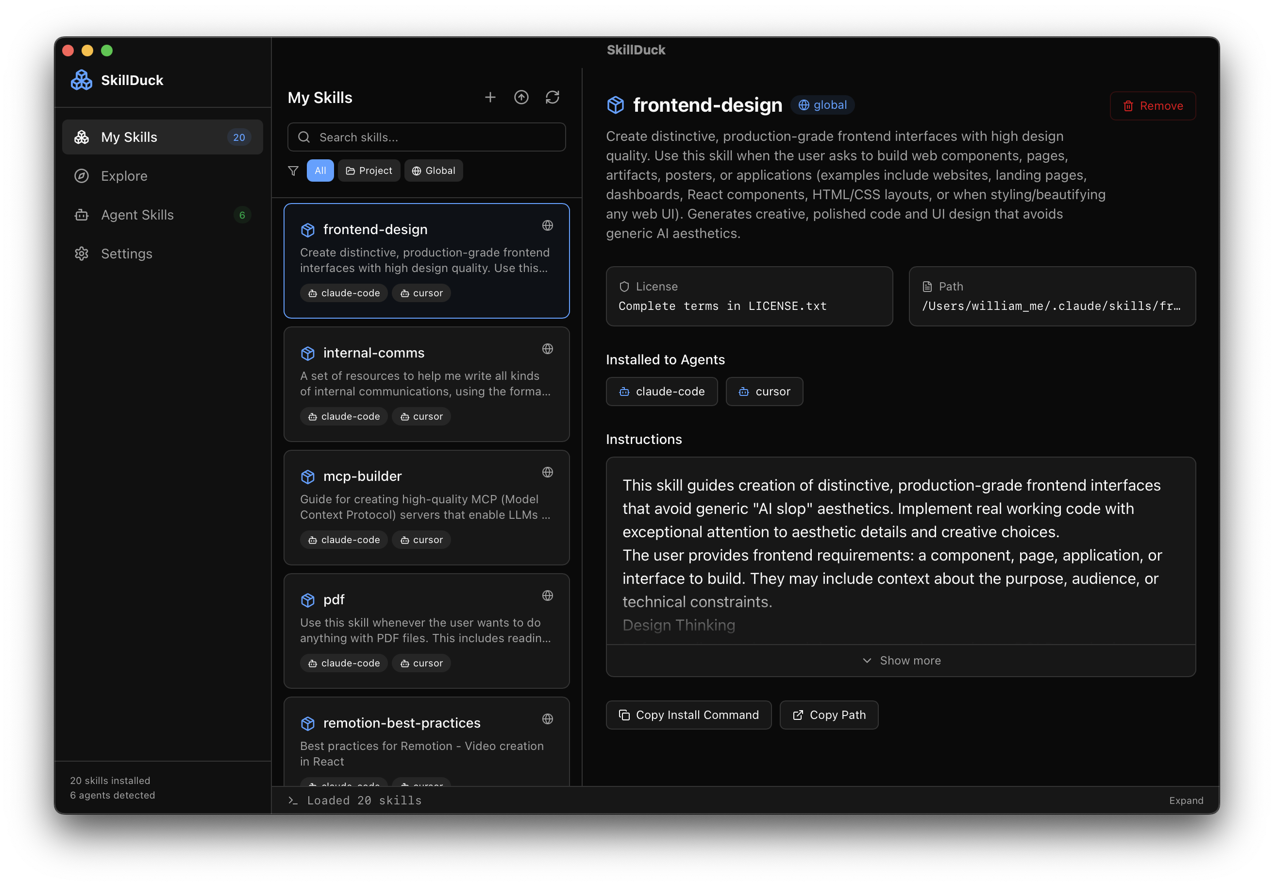 SkillDuck: The GUI for AI Agent Skills