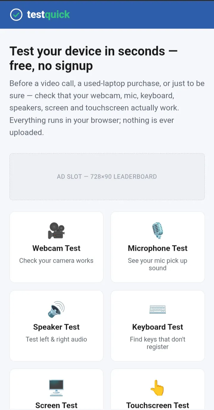 Testquick gallery image