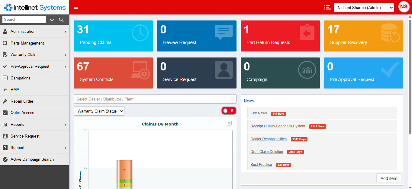 Intelli Warranty - Screenshot 2 showing product features and functionality
