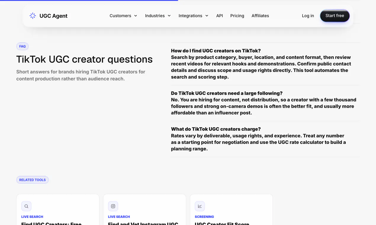 TikTok UGC Creator Finder 截图 3