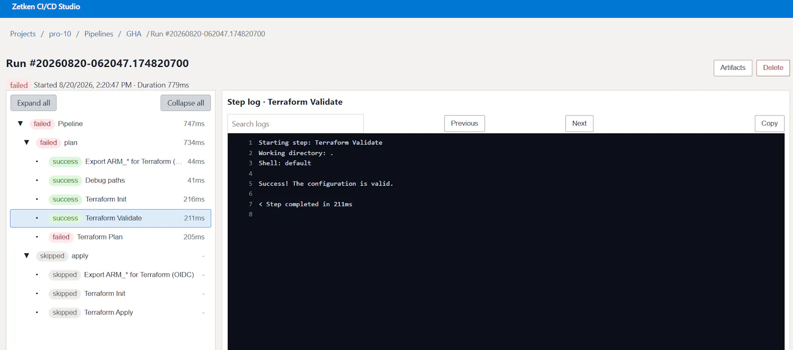 Zetken CI/CD Studio screenshot 3