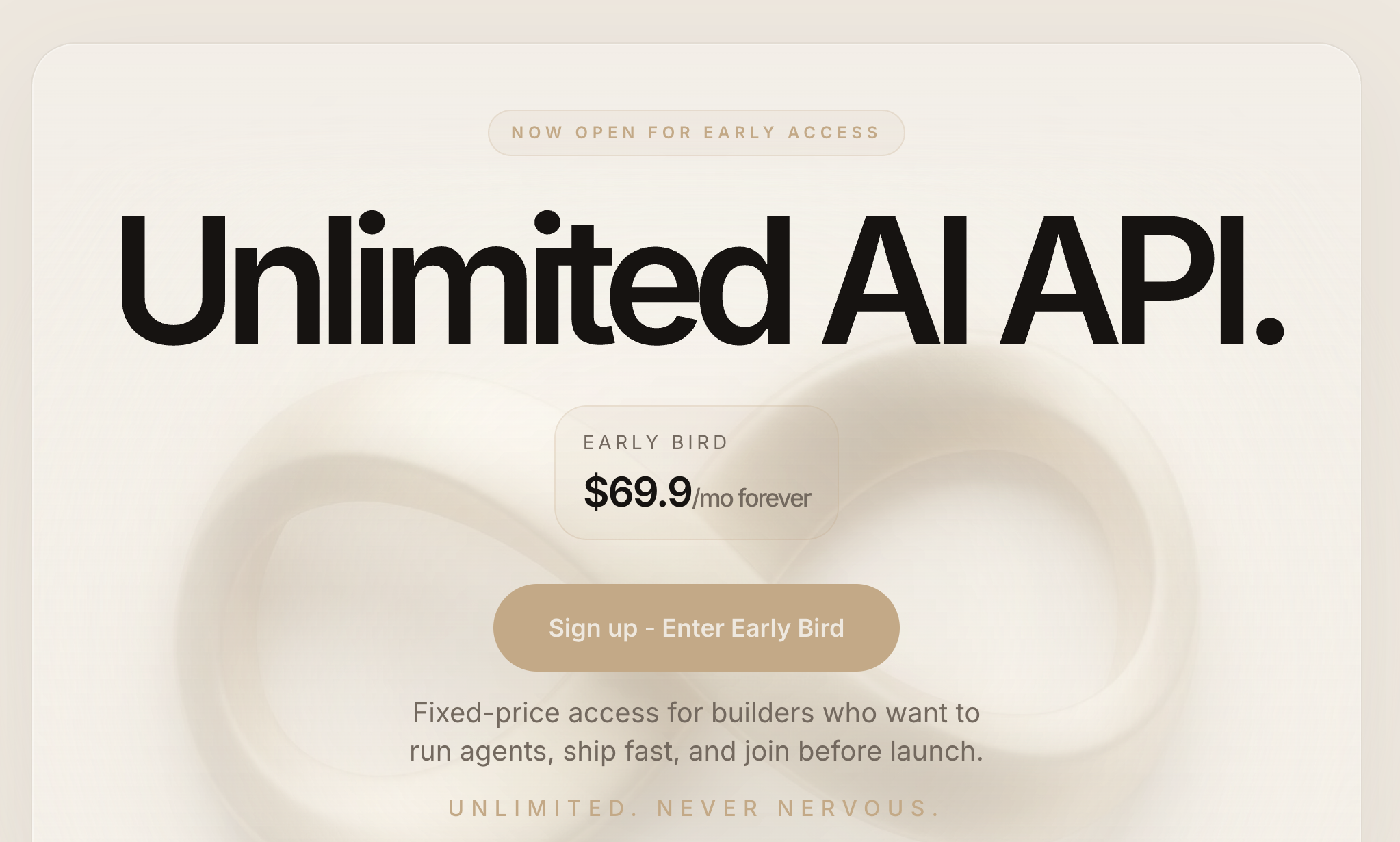 99 — Unlimited AI API  gallery image
