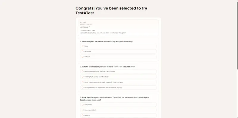 Test4Test screenshot 3