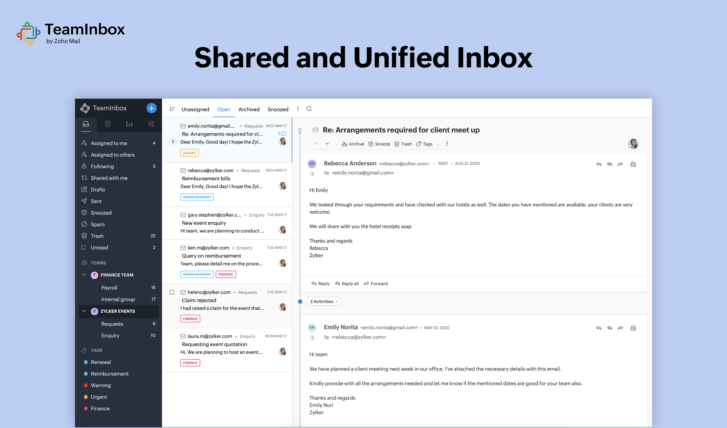 Zoho TeaminBox media 2