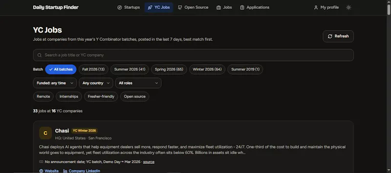 Startup Finder screenshot 1