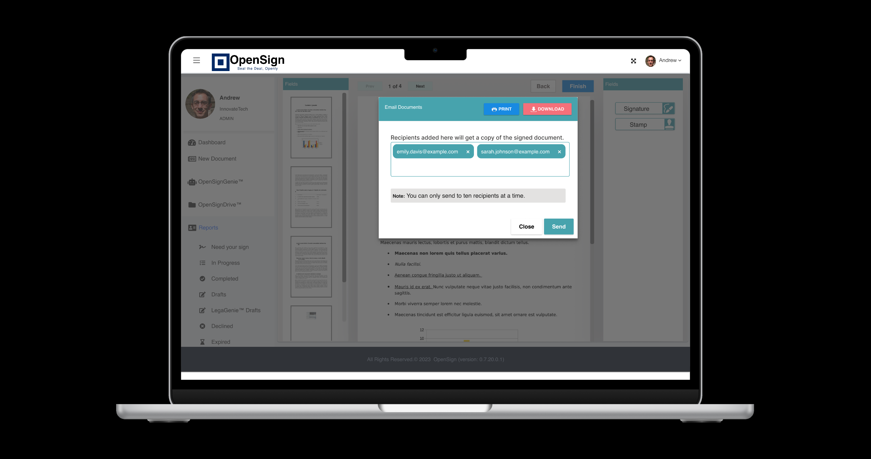 Média OpenSign ™: DocuSign open source et plus - La signature de document au niveau de l'entreprise va open-source 5