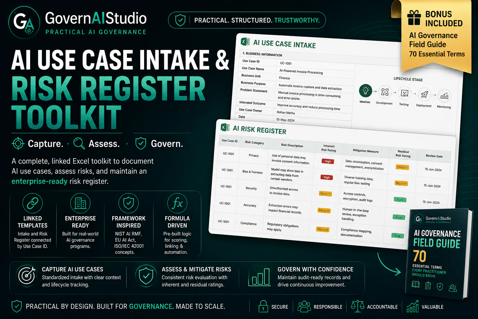 AI UseCase Intake& Risk Register Toolkit