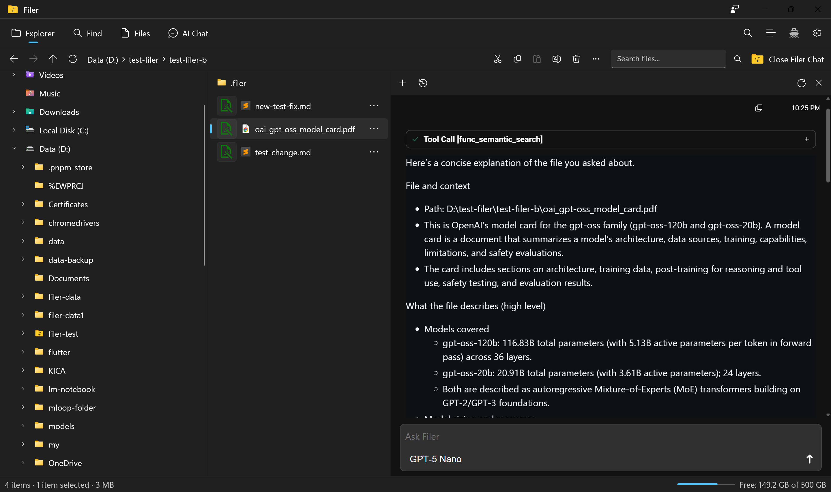 Média Filer AI - Explorateur de fichiers AI avec recherche intelligente et bases de connaissances locales 1