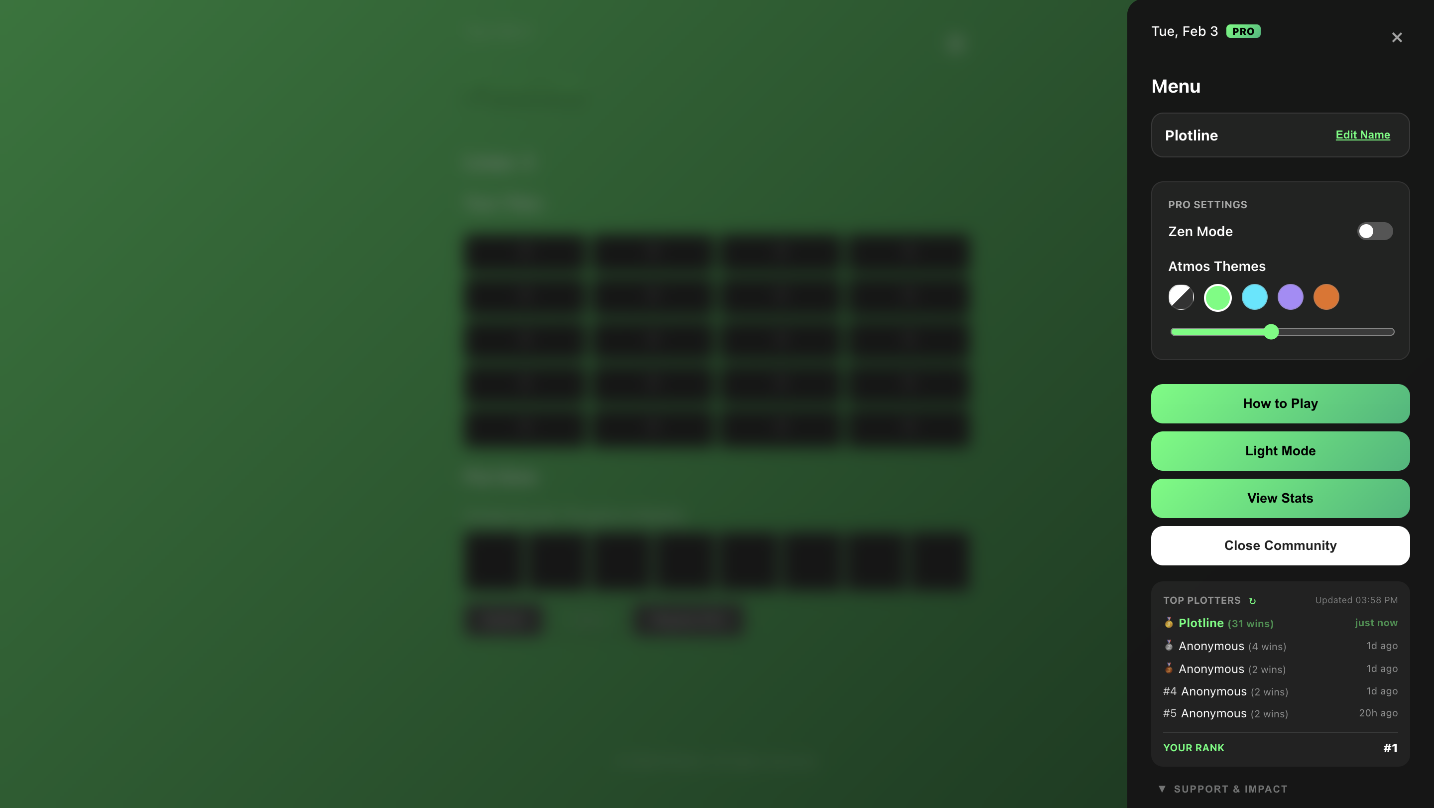 Plotline - Screenshot 2 showing product features and functionality