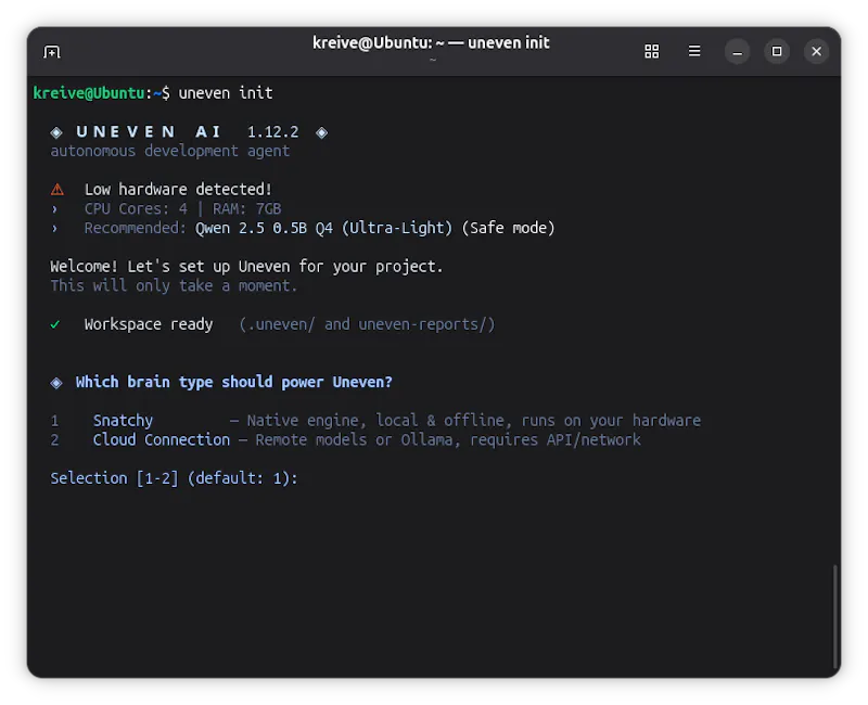 Uneven AI screenshot 2