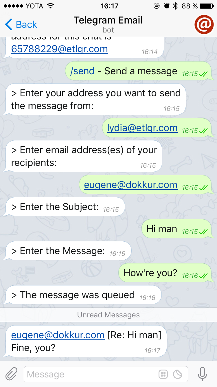 Email Telegram Bot