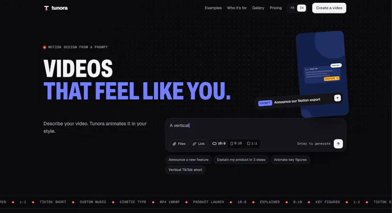 Tunora screenshot 1