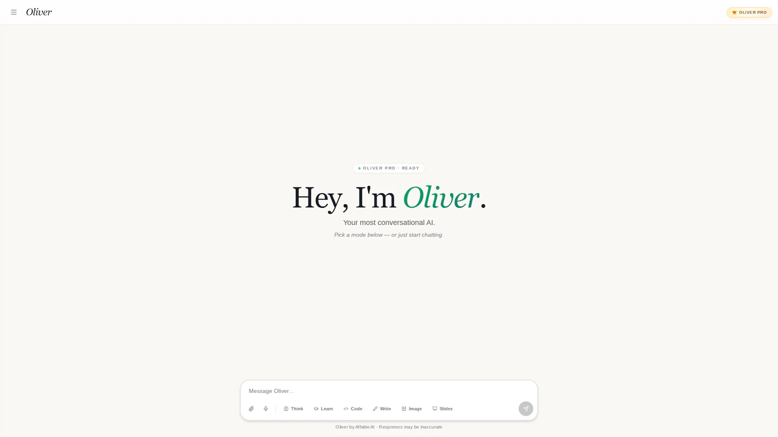 Oliver screenshot 1