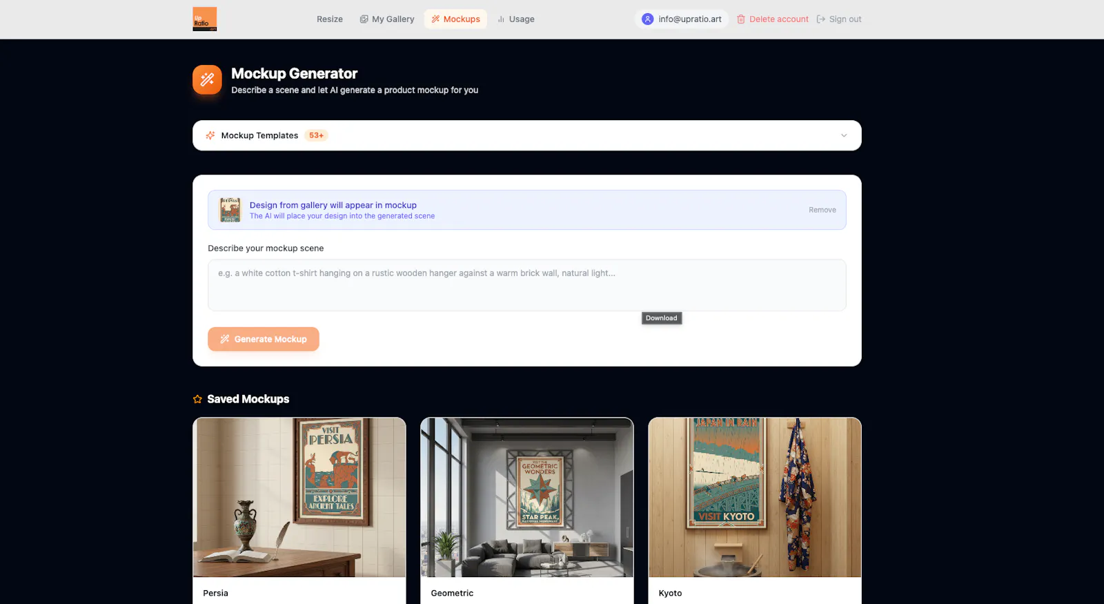 UpRatio.art screenshot 3