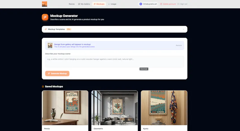 UpRatio.art screenshot 3