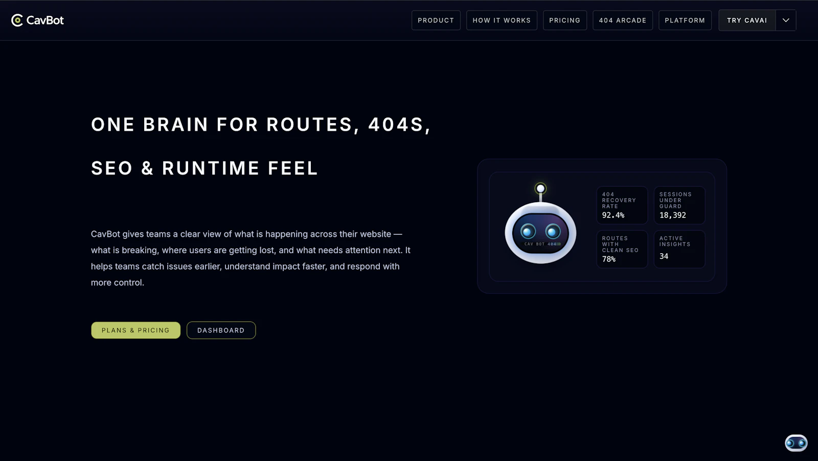 CavBot screenshot 2