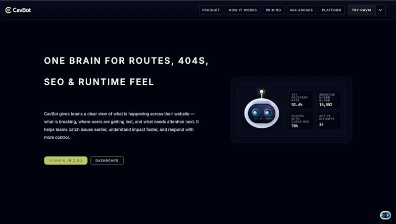 CavBot screenshot 2