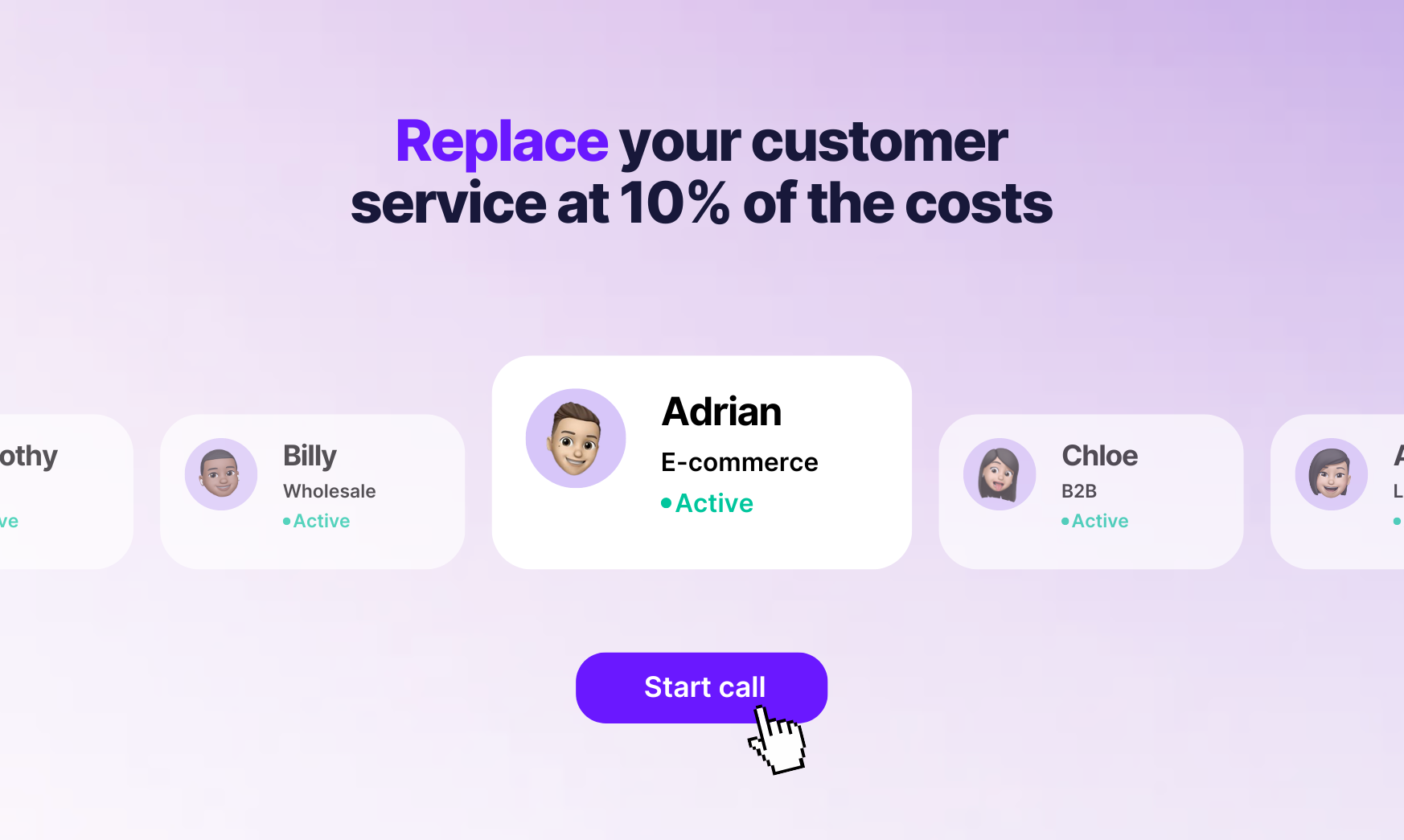ringly-io - Replace customer service with an AI phone agent