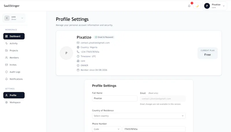SaaSStinger Lite screenshot 8