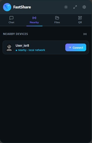 FastShare — P2P File Sharing - Screenshot 5 showing product features and functionality