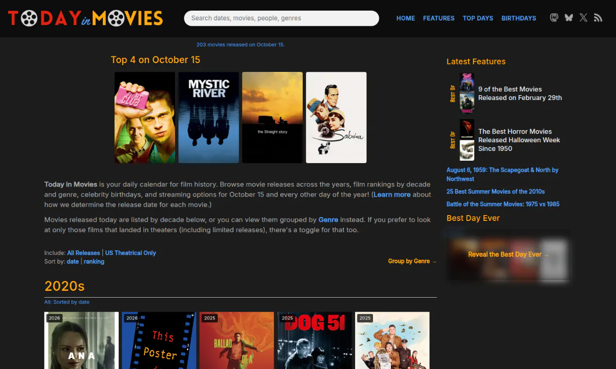 Today in Movies gallery image
