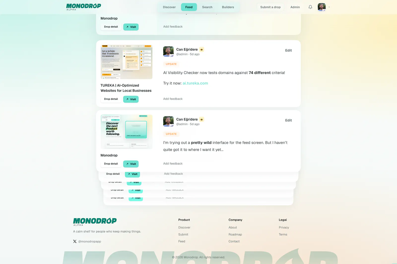 Monodrop screenshot 2