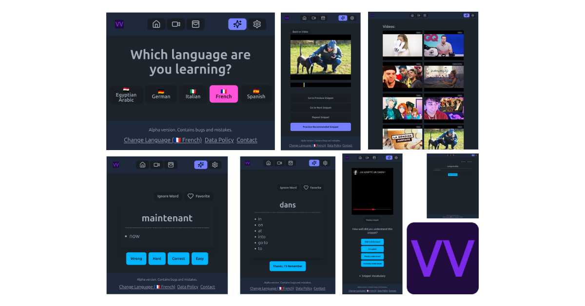 videovocabアプリ - ビデオごとに言語ビデオを学びますメディア2