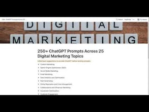 250+ Digital Marketing ChatGPT Prompts gallery image