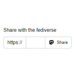 Fediverse Share -knop