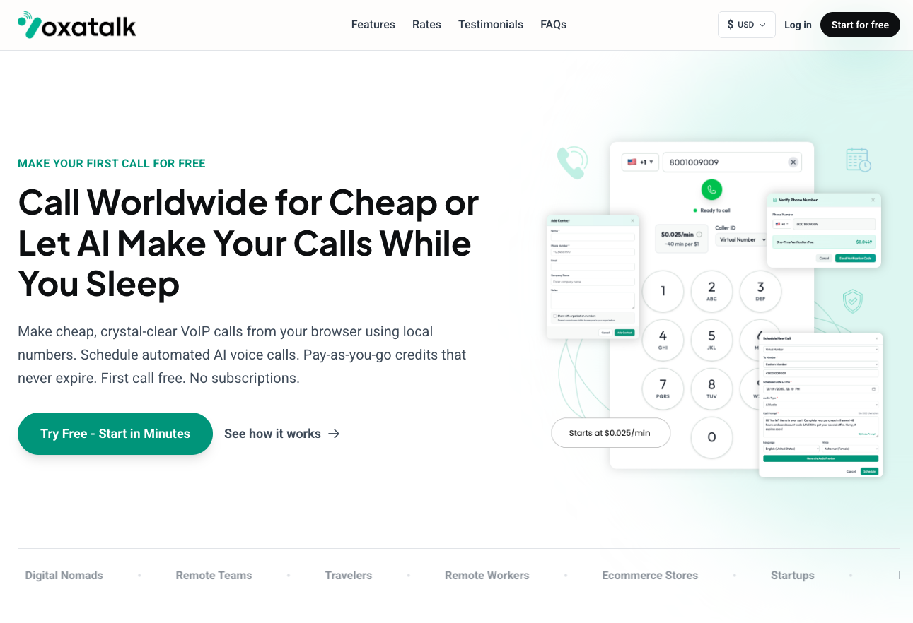 VoxaTalk | Scheduled Calls & Global VOIP gallery image