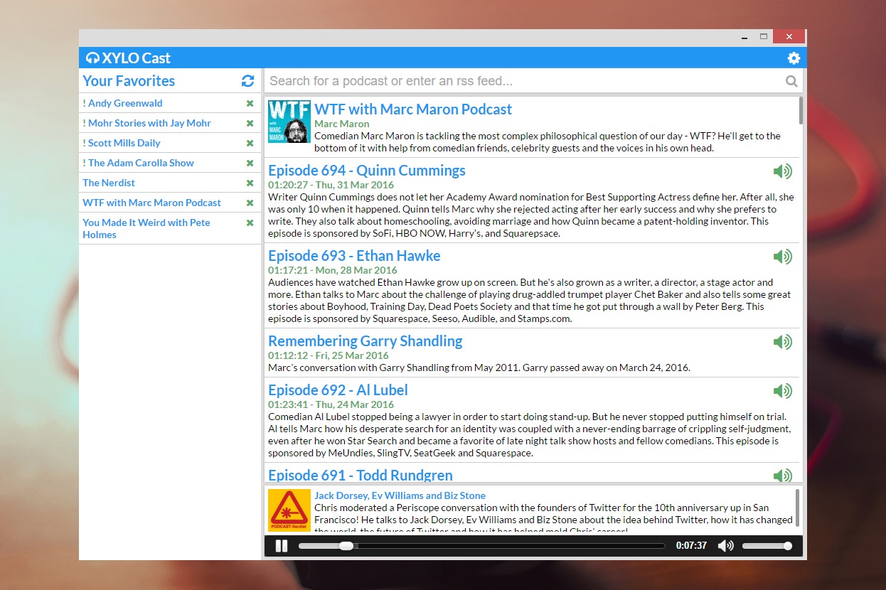Xylocast - Chrome Podcast Manager