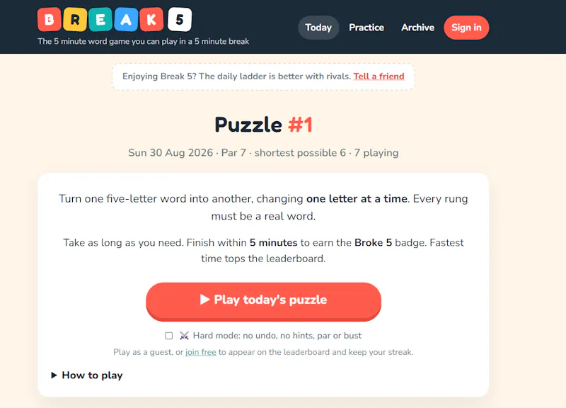 Break 5 screenshot 1