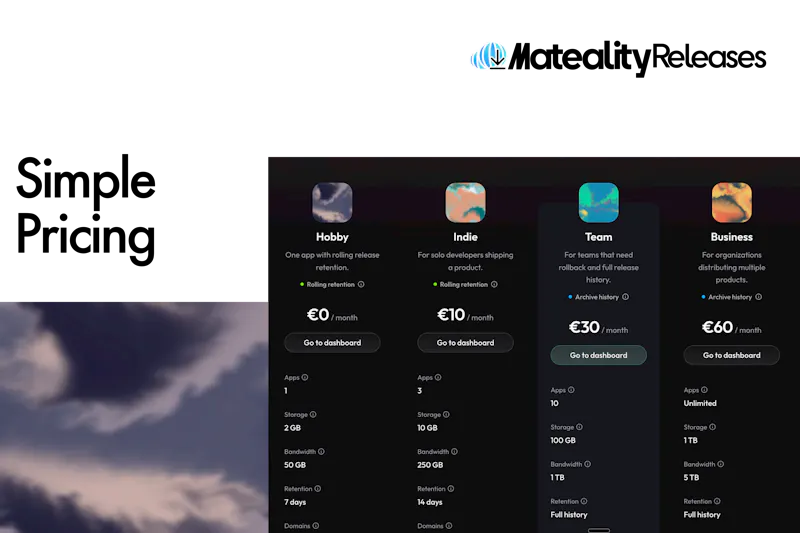 Mateality Releases screenshot 4