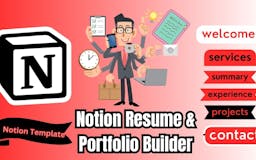 Notion Resume & Portfolio Builder media 1