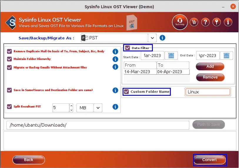 Sysinfo Linux OST查看器 - sysinfo linux OST查看器将读取并保存OST文件在Linux上媒体4