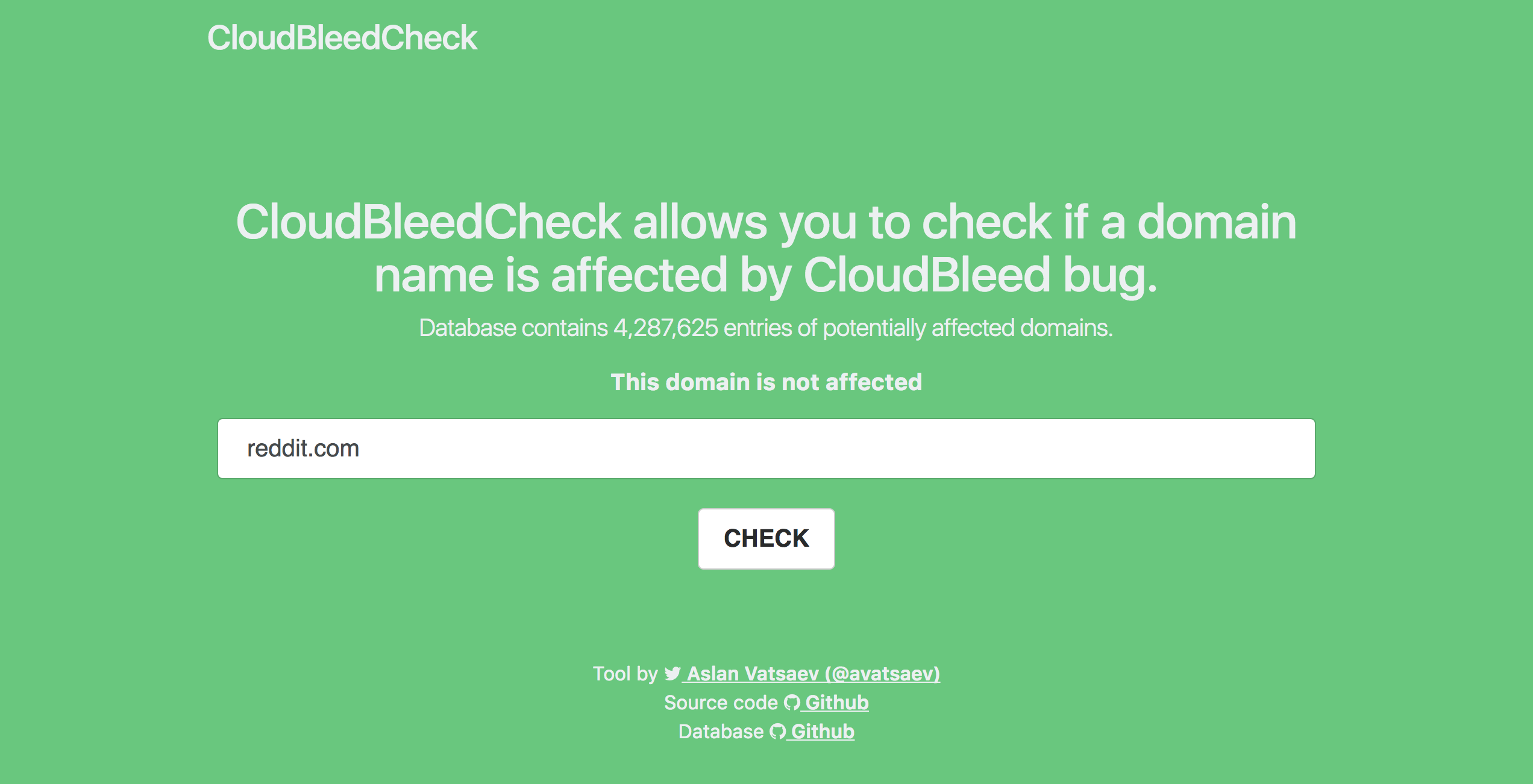 CloudBleedCheck gallery image