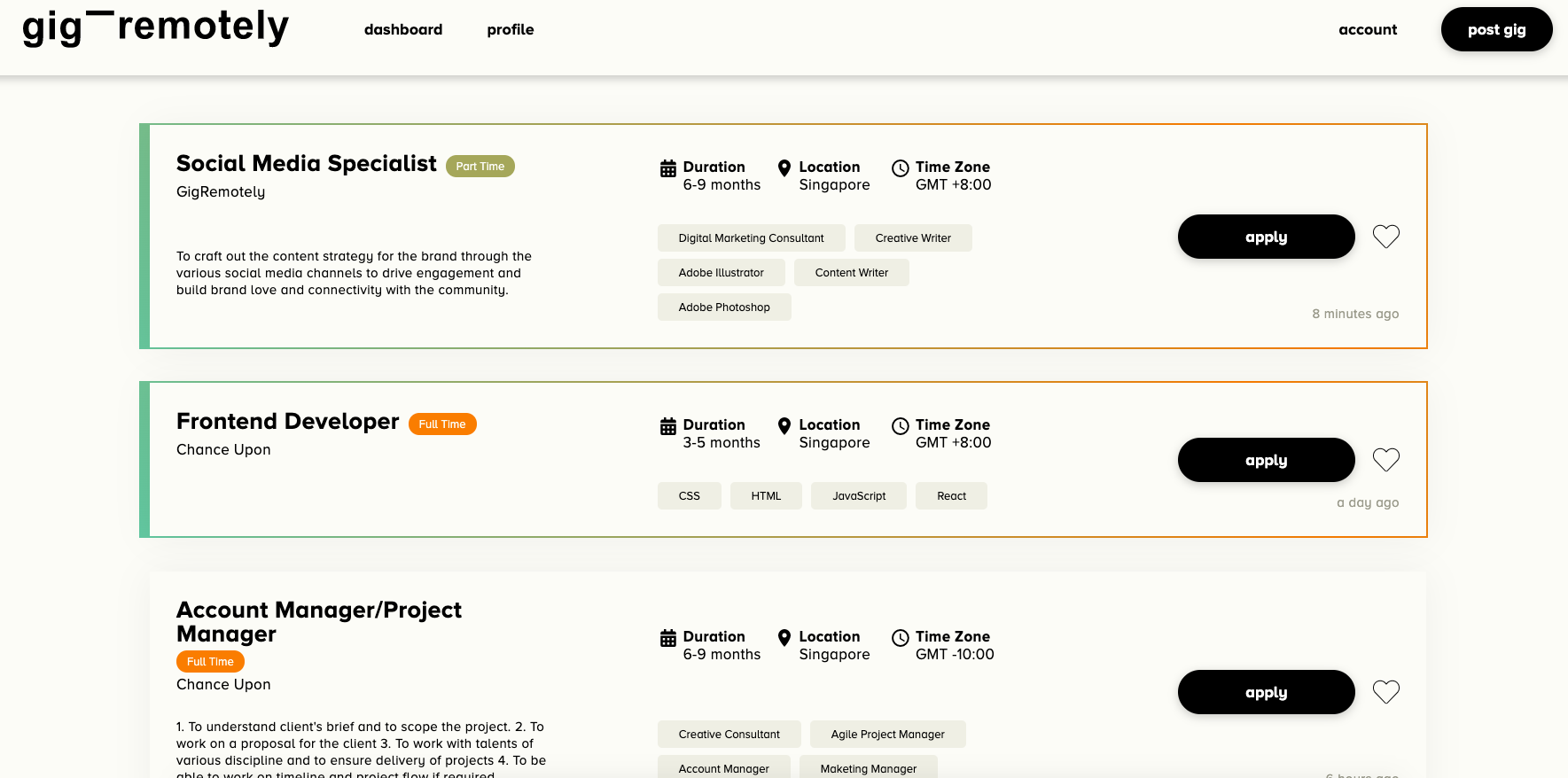Gigremotely - Find remote gigs globally gallery image