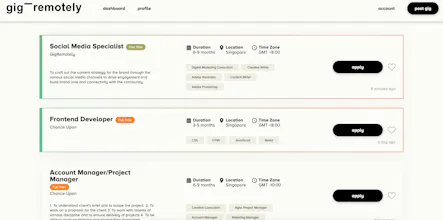 Gigremotely - Find remote gigs globally gallery image