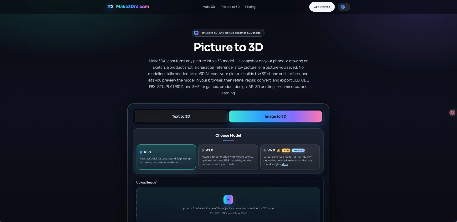 Make3DAI.com — Prompt to 3D in Seconds gallery image