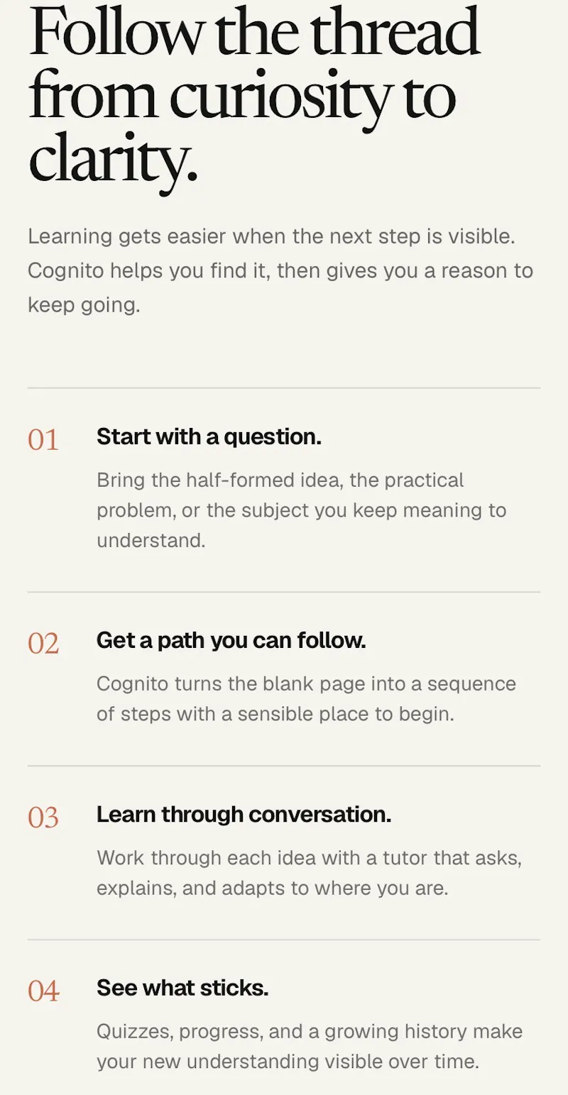 Cognito screenshot 2