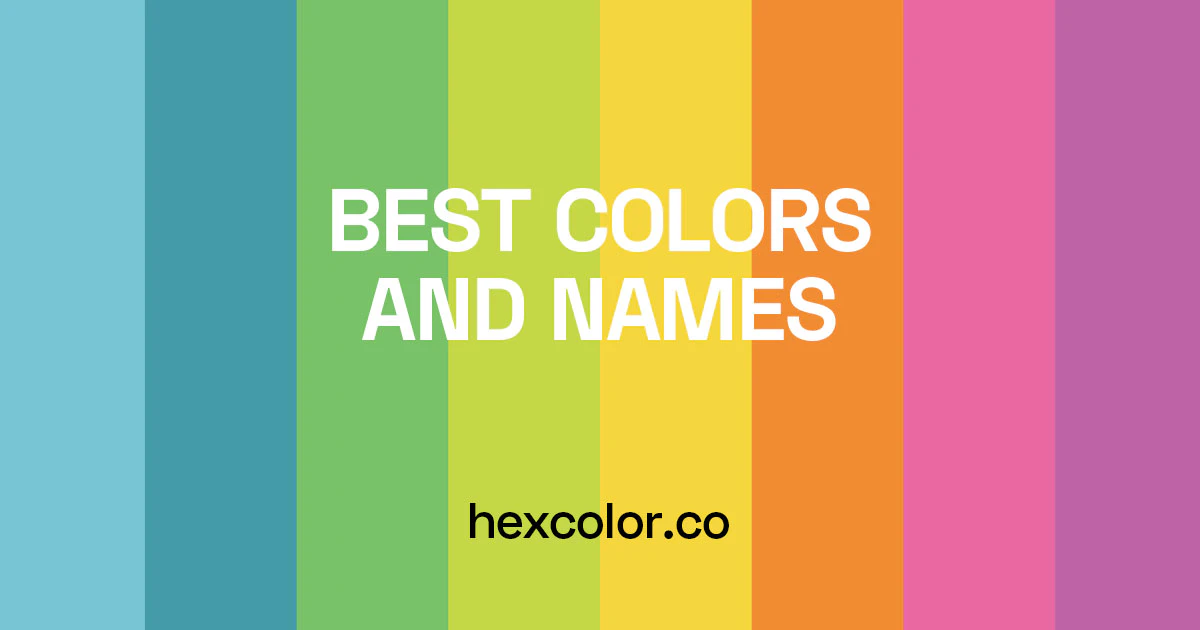 2498 Best Colors and Names