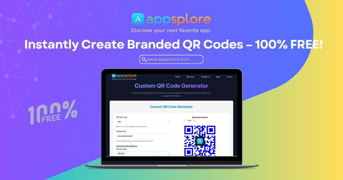 Benutzerdefinierte QR -Codegenerator -Web -App Medien 1