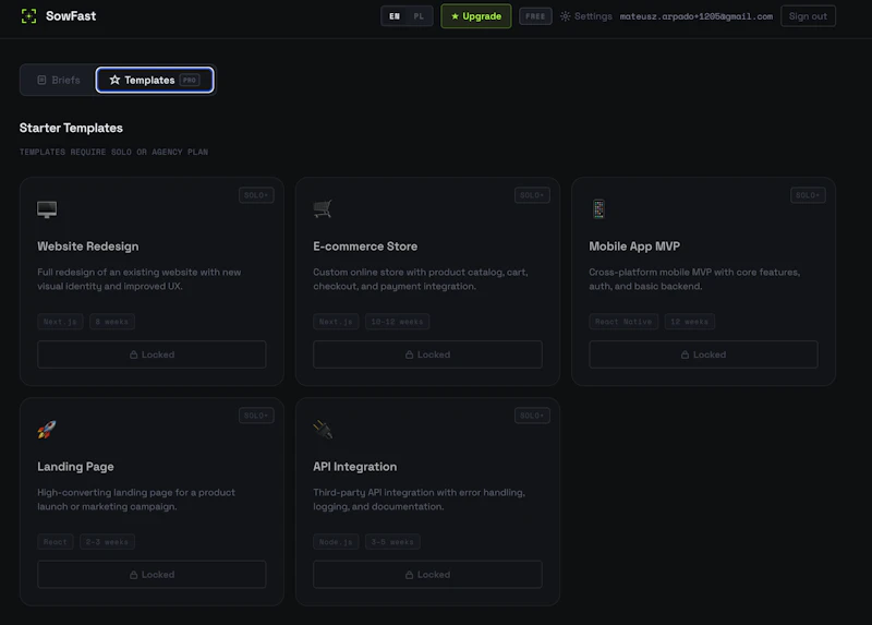 SowFast — Scope of Work Generator screenshot 4