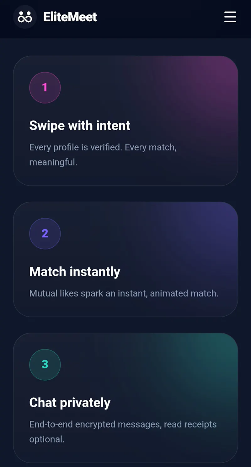 EliteMeet - Verified Love. screenshot 3