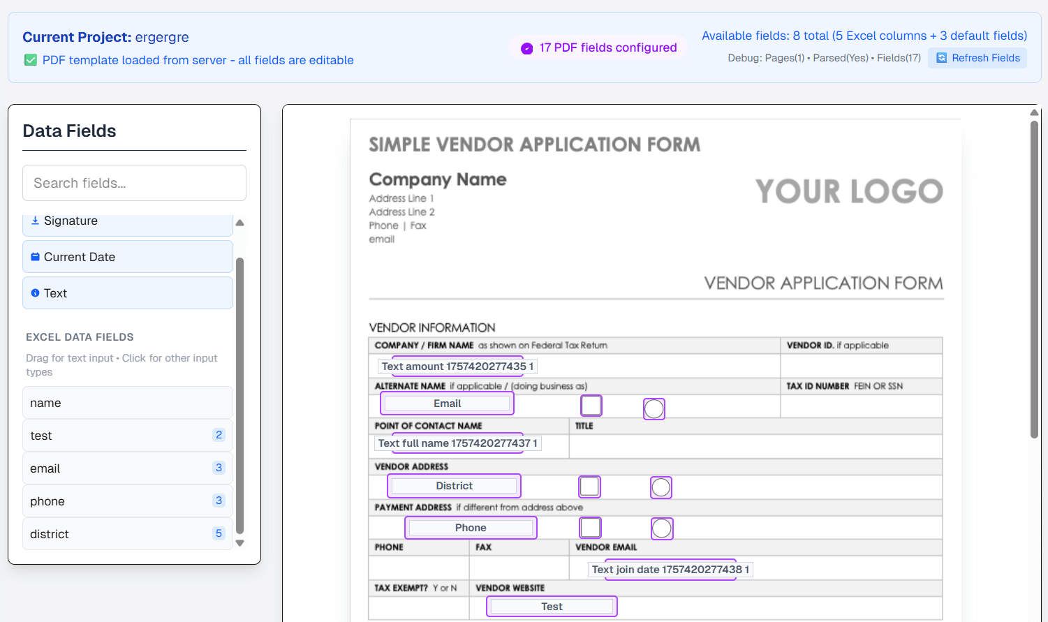 DataForge - Main screenshot showing features and interface