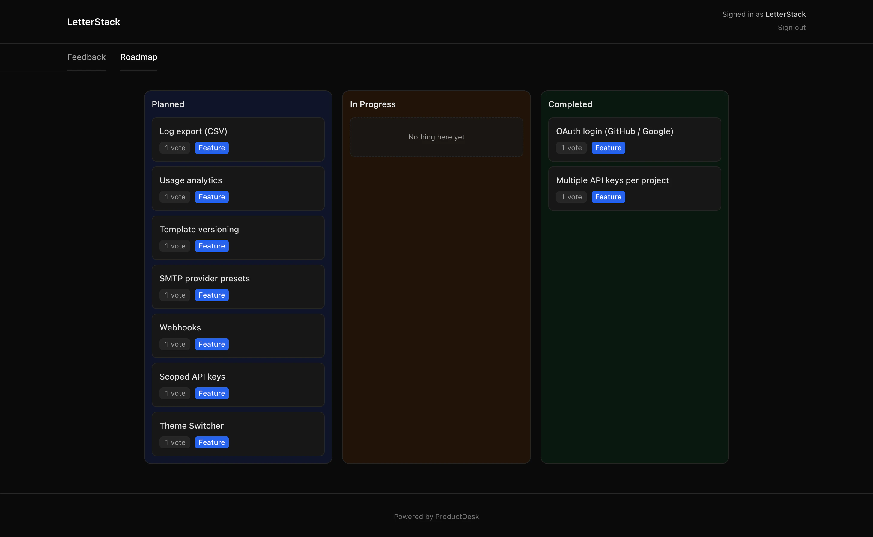 ProductDesk screenshot 2