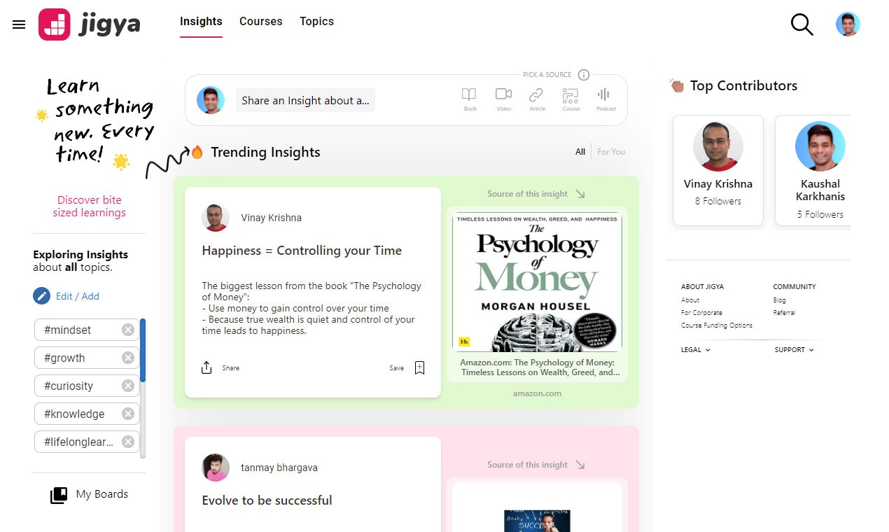 การเรียนรู้ Jigya Pro - ชุมชนของผู้เรียนตลอดชีวิต! media 2