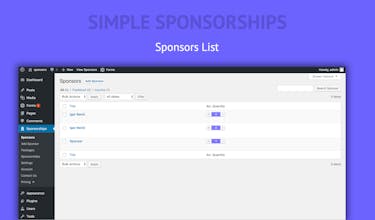 Simple Sponsorships gallery image