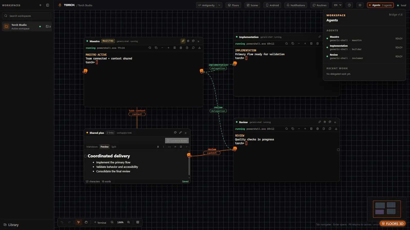Torch Orchestrator screenshot 2